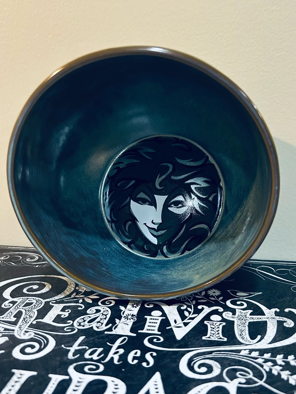NEW Disney Parks Haunted Mansion Madame Leota Porcelain Dog or Cat Feeding Bowl